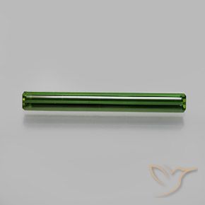 1.34ct Natural Verde oscuro Turmalina, corte esmeralda, VVS-VS