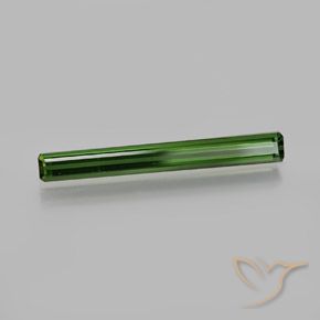 Turmalina Verde oscuro natural de 1.34 ct, Corte Octágono / Esmeralda, VVS-VS