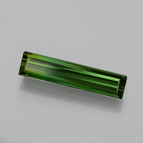 Turmalina Verde terroso oscuro natural de 1.27 ct, corte esmeralda, VVS-VS