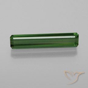 1.35ct Natural Verde oscuro Turmalina, corte esmeralda, VVS-VS