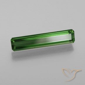 Turmalina Verde oscuro natural de 1.35 ct, Corte Octágono / Esmeralda, VVS-VS
