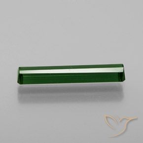 Turmalina Verde oscuro natural de 1.35 ct, Corte Octágono / Esmeralda, VVS-VS