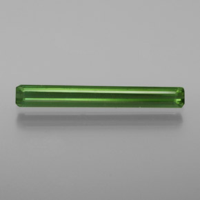 Turmalina verde natural de 1,14 ct, corte esmeralda, VS