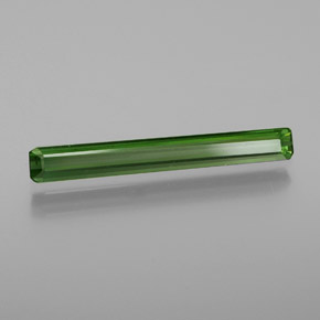 Turmalina verde natural de 1,14 ct, corte esmeralda, VS