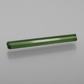 Turmalina verde natural de 1,14 ct, corte esmeralda, VS