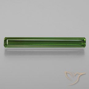 1.92ct Natural Verde bosque Turmalina, corte esmeralda, VVS-VS