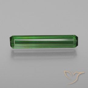 1.63ct Natural Verde Turmalina, corte esmeralda, VVS-VS