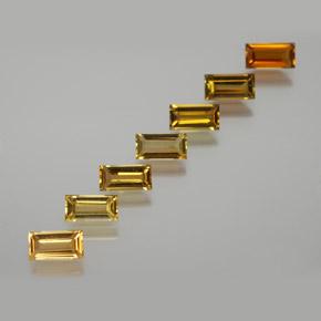 Gemas de turmalina marrón medio natural de 2,39 ct, corte baguette, VS