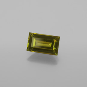 Turmalina verde natural de 1,05 ct, baguette, VS