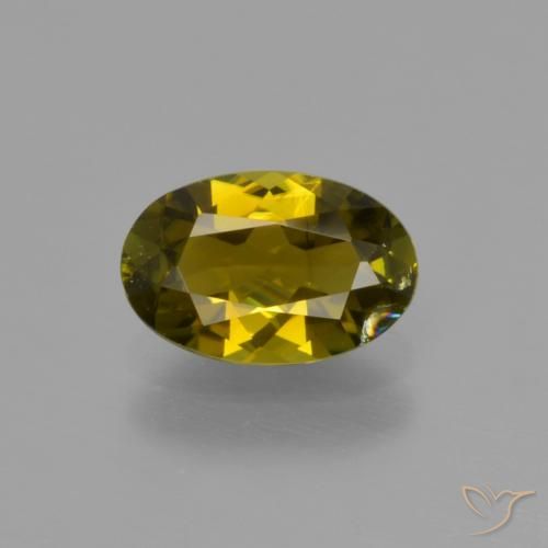 1.05ct Natural Marrón medio turmalina, Ovalada, VS-SI
