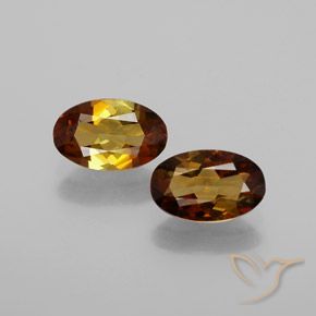 1.67ctw Natural Marrón dorado rojizo turmalina, Ovalada, VS