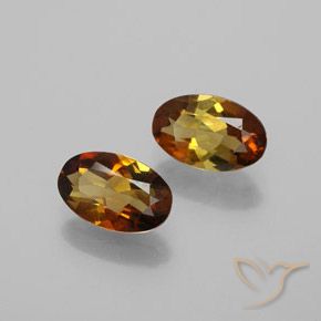 Gemas de Turmalina Marrón dorado rojizo natural de 1.67 ct, Ovalada, VS