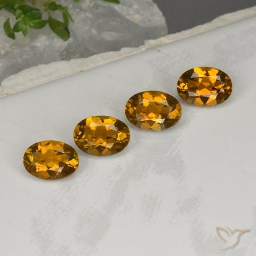 Gemas de Turmalina Marrón cálido natural de 3.07 ct, Ovalada, VS