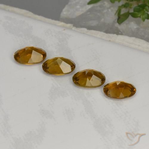 Gemas de Turmalina Marrón cálido natural de 3.07 ct, Ovalada, VS