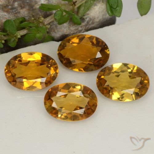 Gemas de Turmalina Dorado medio natural de 2.74 ct, Ovalada, VVS