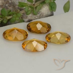 Gemas de Turmalina Dorado medio natural de 2.74 ct, Ovalada, VVS