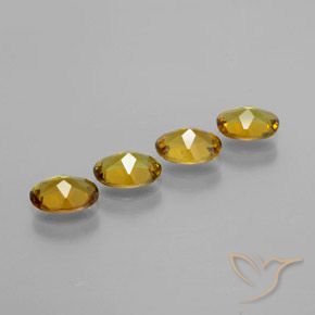 Gemas de Turmalina Dorado oscuro natural de 2.80 ct, Ovalada, VVS-VS