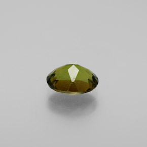 Turmalina verde oscuro natural de 1,28 ct, corte óvalo, VS