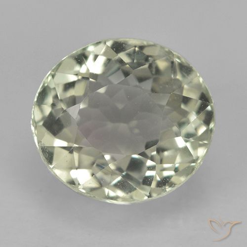 2.01ct Natural Verde muy claro turmalina, Ovalada, VVS-VS