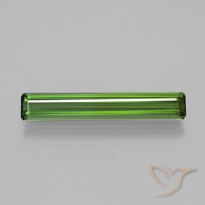 2.54ct Natural Verde oscuro Turmalina, corte esmeralda, VVS