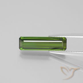 2.38ct Natural Verde bosque Turmalina, corte esmeralda, VS
