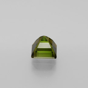 Turmalina verde marrón natural de 1,45 ct, corte esmeralda, VS