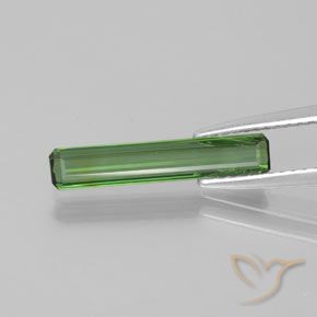 1.15ct Natural Verde medio Turmalina, corte esmeralda, VVS-VS