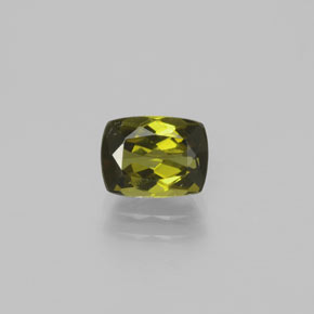 Turmalina Verde oscuro natural de 1.57 ct, Corte Cojín, VVS-VS