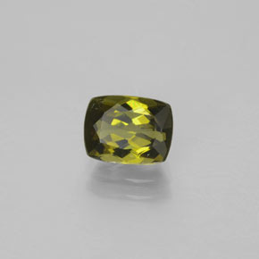 Turmalina Verde oscuro natural de 1.57 ct, Corte Cojín, VVS-VS