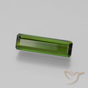 Turmalina Verde bosque natural de 1.52 ct, corte esmeralda, VVS-VS