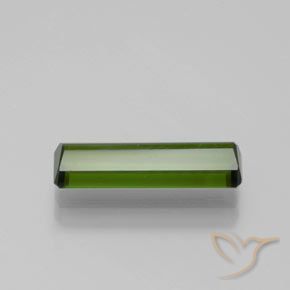 Turmalina Verde bosque natural de 1.52 ct, corte esmeralda, VVS-VS