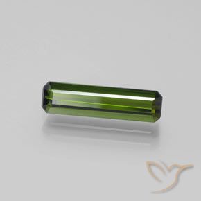 Turmalina Verde oscuro natural de 1.52 ct, Corte Octágono / Esmeralda, VVS-VS