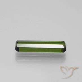 Turmalina Verde oscuro natural de 1.52 ct, Corte Octágono / Esmeralda, VVS-VS