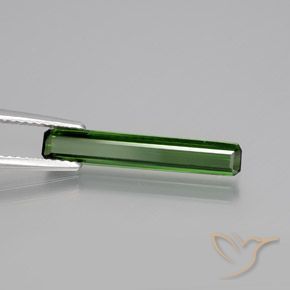 Turmalina Verde oscuro natural de 1.67 ct, Corte Octágono / Esmeralda, VVS-VS