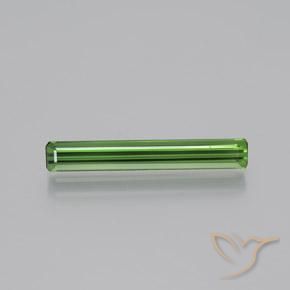 1.66ct Natural Verde oscuro Turmalina, corte esmeralda, VS
