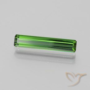 Turmalina Verde oscuro natural de 1.45 ct, Corte Octágono / Esmeralda, VVS-VS