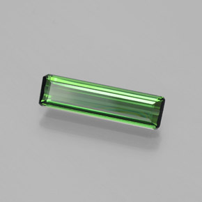 Turmalina Verde natural de 1.29 ct, corte esmeralda, VVS-VS
