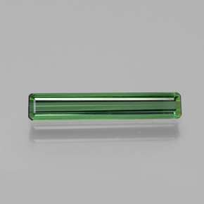 Turmalina verde natural de 1,27 ct, corte esmeralda, VVS-VS