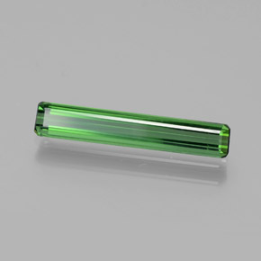 Turmalina verde natural de 1,27 ct, corte esmeralda, VVS-VS