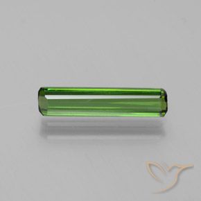 1.18ct Natural Verde bosque Turmalina, corte esmeralda, VVS-VS