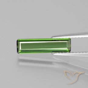 1.43ct Natural Verde medio Turmalina, corte esmeralda, VS