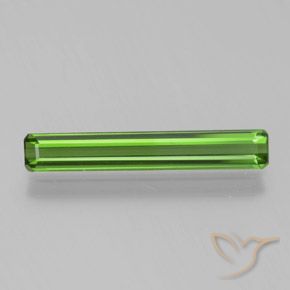 1.22ct Natural Verde bosque Turmalina, corte esmeralda, VS