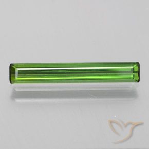 1.33ct Natural Verde bosque Turmalina, corte esmeralda, VVS-VS
