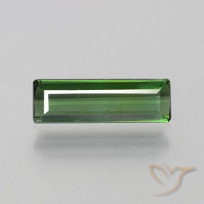 1.05ct Natural Verde Turmalina, corte esmeralda, VS