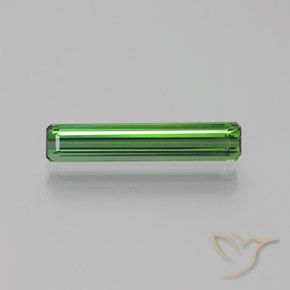 1.76ct Natural Verde Turmalina, corte esmeralda, VVS-VS