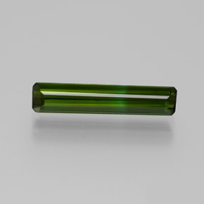Turmalina verde terroso natural de 1,26 ct, corte esmeralda, VVS