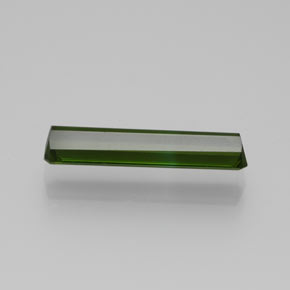 Turmalina verde terroso natural de 1,26 ct, corte esmeralda, VVS
