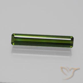 1.53ct Natural Verde terroso Turmalina, corte esmeralda, VVS