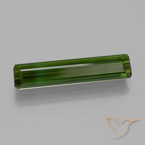 Turmalina Verde oscuro natural de 1.51 ct, Corte Octágono / Esmeralda, VVS-VS