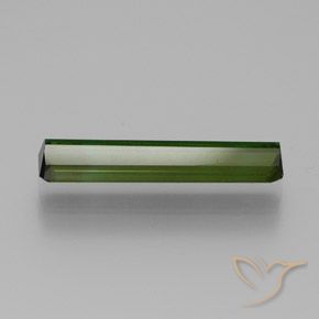 Turmalina Verde oscuro natural de 1.51 ct, Corte Octágono / Esmeralda, VVS-VS